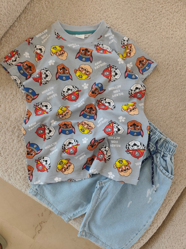 تیشرت تک سگهای نگهبان paw patrol برند Nextپسرانه وارداتی🐕۲-11سال