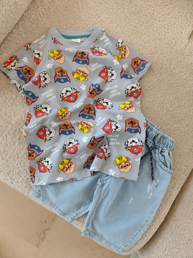 تیشرت تک سگهای نگهبان paw patrol برند Nextپسرانه وارداتی🐕۲-11سال
