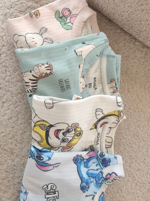 ست ریلی koala تمام نخ طرح استیچ 💙🩵💙سایز ۱۰ ماه تا ۱۳ سال