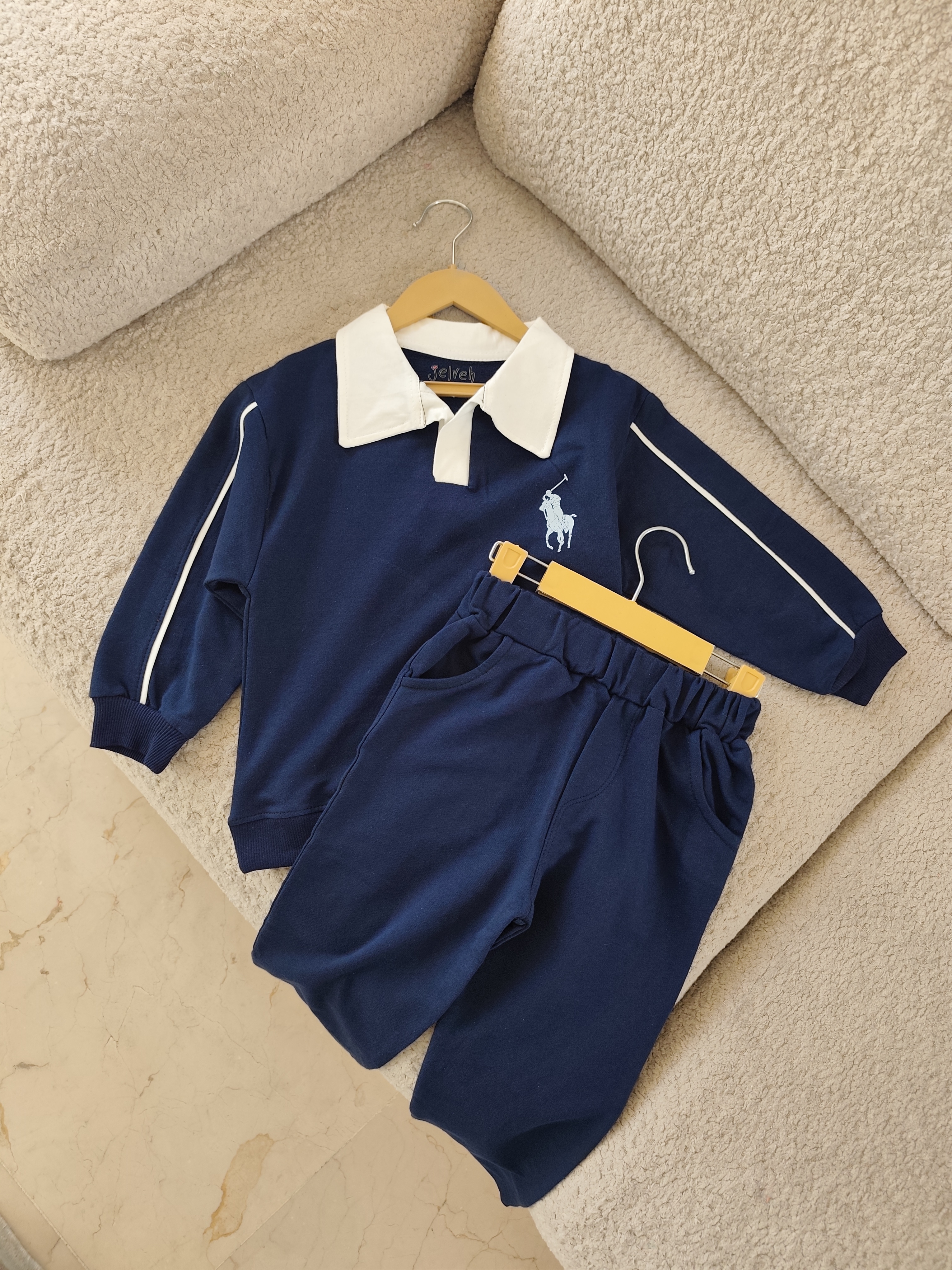 ست بلوز و شلوار polo  اسپرت مناسب ۳ تا سایز ۴۰ بزرگسال